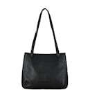 Bolsa tote de couro preto Chanel