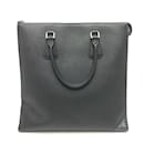 Bolsa tote de couro preto Prada 2VG079