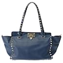 Valentino 2way Tote Bag Rockstud in Blue