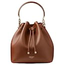 Sac seau Bon Bon en cuir marron Jimmy Choo