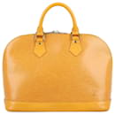 Bolso Alma de cuero Epi de Louis Vuitton en amarillo M52149