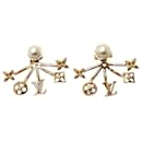 Louis Vuitton Gold Pearl Stud Earrings