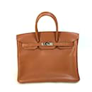 Sac à main Hermes Turn Lock en marron noisette - Hermès