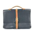 Hermes Black Leather Briefcase - Hermès