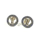 Pendientes de strass dorados Louis Vuitton