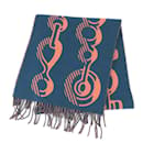 Hermes Blue and Salmon Pink Stole - Hermès