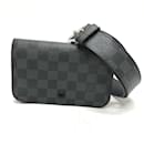 Louis Vuitton M6837V Damier Graphite Waist Pouch Bag