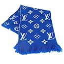 Xale de lã azul Louis Vuitton