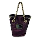 Louis Vuitton Purple Tote Bag