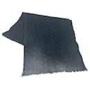 Louis Vuitton Monogram Fringe Scarf Noir Black