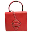 Bolso de mano vintage Loewe de cuero rojo