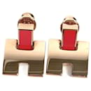 Hermes Pink Gold Stud Earrings - Hermès