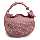 Bolsa de ombro de couro rosa Jimmy Choo