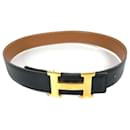 Hermes H Reversible Leather Belt - Hermès