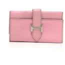 Hermes Pink Leather 4-Ring Key Case - Hermès