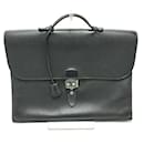 Hermes Black Leather Briefcase - Hermès