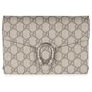 Gucci Beige GG Supreme Dionysus Cartera de Cadena