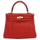 Hermès Rot Swift Kelly Retourne 25