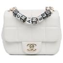 Chanel White Mini Lambskin Monacoco Flap