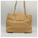 Borsa tote in pelle caviar beige Chanel