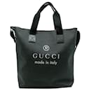 Borsa tote e borsa a spalla in PVC nero Gucci