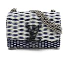 Louis Vuitton Pochette Louise MM Blue Chain Shoulder Bag