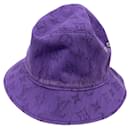 Lila Monogram Essential Bucket Hat von Louis Vuitton