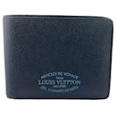 Louis Vuitton Navy Leather Bill Wallet