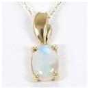 K18 Yellow Gold Opal Necklace 40cm in Excellent Condition - Autre Marque