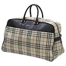 Bolsa Boston xadrez bege Burberry