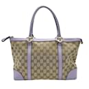 Gucci GG Canvas Leather Handbag