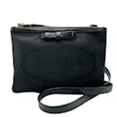 Prada Black Canvas Shoulder Bag