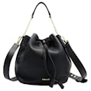 Schwarze Lederhandtasche Bally