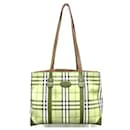 Burberry Nova Check Nylon Leather Tote Bag in Good Condition - Autre Marque