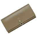 Portafoglio lungo bi-fold Fendi in beige