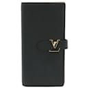 Portefeuille long en cuir Taurillon Louis Vuitton