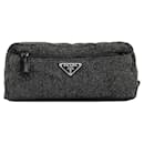 Prada Gray Tessuto Pouch