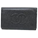 Chanel Black Leather Keycase