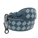 Bottega Veneta Intrecciato Leder blauer Schultergurt