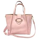 Tod's Leather T-Ring Tote Bag in Pink