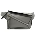 Loewe Puzzle Bumbag Mini en cuir gris