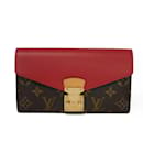 Portefeuille Long Louis Vuitton en Cerise