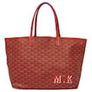 Sac fourre-tout Goyard rouge Saint Louis PM