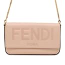 Fendi Chain Shoulder Bag Leather 8BS032