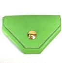 Hermes Apple Green Leather Coin Purse - Hermès