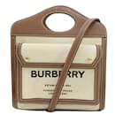 Bolsa de mão em lona Burberry