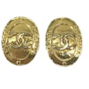 Chanel Vintage Gold Clip Earrings