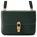 Saint Laurent Green Leather Shoulder Bag