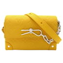 Bolso de hombro de cuero amarillo Louis Vuitton