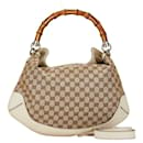 Sac à épaule en toile GG Bamboo de Gucci